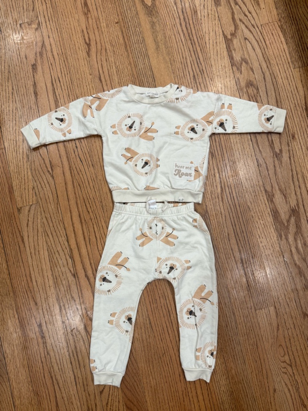 Kit + Pearl Infant Boys Lion Matching Set Size 24 Months